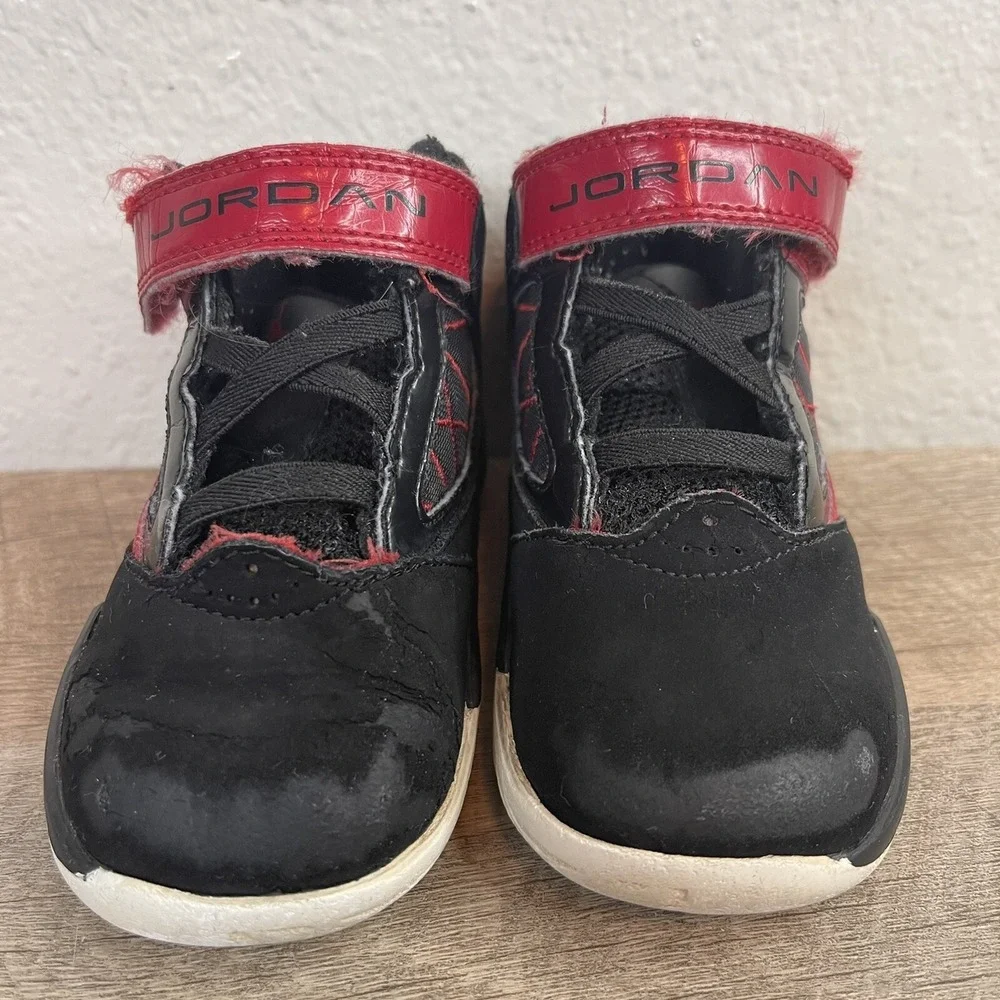 Jordan‎ Nike Air Shoes Toddler 6C Red Black Bred Flight the Power Sneakers